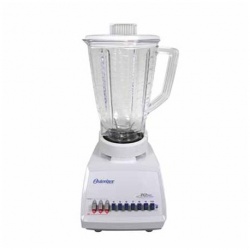 Oster Licuadora M4108-13, 1.2 Litros, 375W, 10 Velocidades, Blanco  