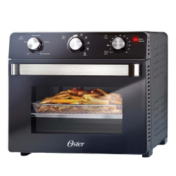 Oster Horno Eléctrico/Freidora TSSTTVDAF1NS, 1700W, 230°C máx, Negro 