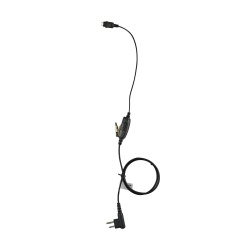 Otto Auricular con Micrófono Bidireccional para Radio E1-1W2MG131, Negro, para Motorola y Hytera 