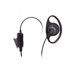 Otto Auricular con Micrófono con Solapa para Radio E1-ET2KA131, Negro, para Kenwood 