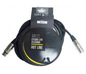 Otto Cable Extensión AUX XLR Macho - XLR Hembra, 1.8 Metros, Negro/Plata 