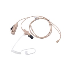 Otto Auricular con Micrófono con Solapa para Radio Bidireccional V1-10266, Beige, para Kenwood 