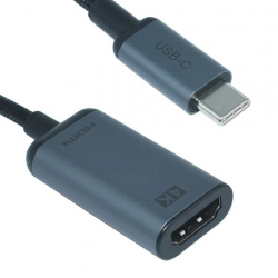 Ovaltech Adaptador USB-C Macho - HDMI Hembra, Negro 