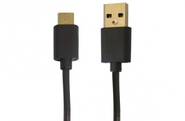 OvalTech Cable USB C Macho - USB Macho, 1 Metro, Negro 