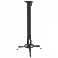 Ovaltech Soporte de Techo para Proyector, hasta 20Kg, Negro 