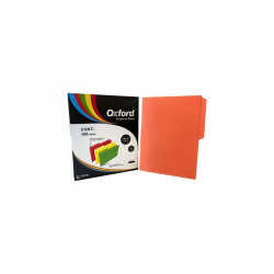 Oxford Fólder M762, Paquete de 100 Piezas, Tamaño Carta, Naranja 