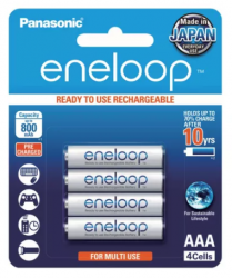 Panasonic Batería Recargable AAA, 800mAh, 4 Piezas 