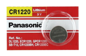 Panasonic Pila de Botón CR1220, 3V, 1 Pieza 