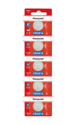 Panasonic Pila de Botón CR2016, 3V, 5 Piezas 