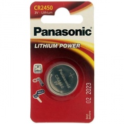 Panasonic Pila de Litio Botón CR2450, 3V, 1 Pieza 