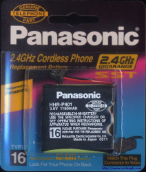Panasonic Pila para Teléfono P401, 3.6V, 1150mAh 