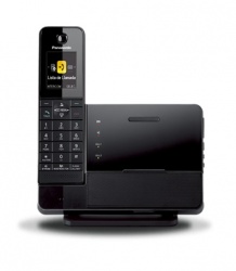 Panasonic Teléfono con Soporte en la Base para Teléfono Inteligente, DECT 6.0, Altavoz, 1 Auricular, Negro 