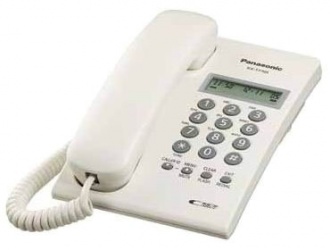 Panasonic Teléfono Unilínea con Pantalla KX-T7703, Alámbrico, Blanco 