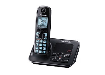 Panasonic KX-TG4131 Teléfono DECT 6.0, Pantalla LCD, Altavoz, Negro 