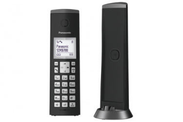 Panasonic Teléfono Inalámbrico DECT KX-TGK210, Altavoz, Negro 