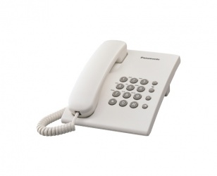 Panasonic Teléfono Alámbrico KX-TS500, Blanco 