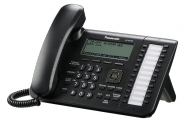 Panasonic Teléfono IP KX-UT136X-B, 6 Líneas, 24 Teclas Programables, Altavoz, Negro 