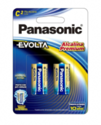 Panasonic Pila Alcalina Evolta, 1.5V, 2 Piezas 