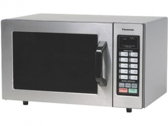 Panasonic Horno de Microondas NE-1054F, 1000W,  Acero Inoxidable 