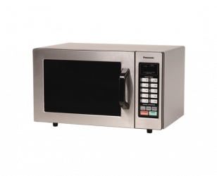 Panasonic Horno de Microondas NE-1054, 0.8 Pies Cúbicos, 1000W, 22 Litros, Gris 