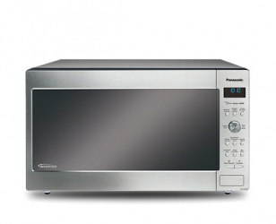 Panasonic Horno de Microondas NN-SD985SRPH, 1200W, 62 Litros, Acero Inoxidable ― Golpe leve en esquina. 