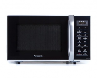 Panasonic Horno de Microondas NN-ST34HMRPH, 0.9 Pies Cúbicos, 800W, 25.5 Litros, Negro/Platino 