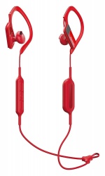 Panasonic Audífonos Intrauriculares Deportivos con Micrófono Wings, Inalámbrico, Bluetooth, USB, Rojo 