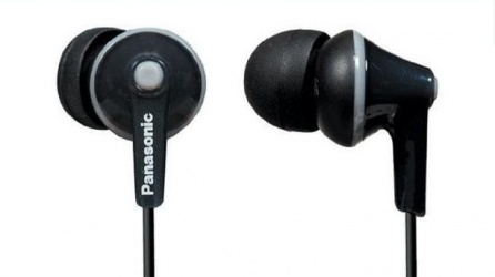 Panasonic Audífonos Intrauriculares RP-HJE125PPK, Alámbrico, 1.1 Metros, 3.5mm, Negro 