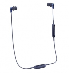 Panasonic Audífonos Intrauriculares con Micrófono RP-NJ310B, Inalámbrico, Bluetooth, USB, Azul 