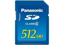 Memoria Flash Panasonic SD, 512MB, Azul 