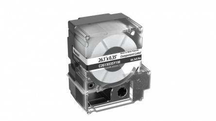 Panduit Casete de Etiqueta Troquelada C261X035Y1M, 0.38