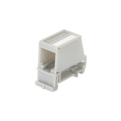 Panduit Adaptador, 1 Puerto, para Conectores Tipo Mini-Com, 3.5mm, Gris 