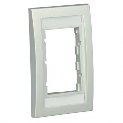 Panduit Placa Marco de Ventana Ejecutivo Ventana Sencilla, Blanco 