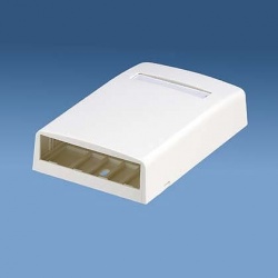 Panduit Caja Mini-Com, 4 Puertos, Blanco 