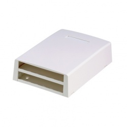 Panduit Caja Mini-Com de 12 Puertos, Blanco 