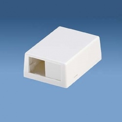 Panduit Caja Mini-Com, 2 Ventanas, Blanco 