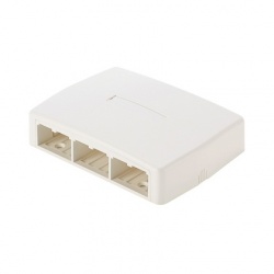 Panduit Caja CBXQ6IW-A, 6 Puertos, Blanco 