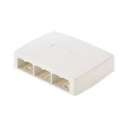 Panduit Caja CBXQ6WH-A, 6 Puertos, Blanco 