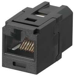 Panduit Jack de Red Cat6 de 8 Posiciones, RJ-45, Negro 
