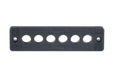 Panduit Organizador de Cables de 6 Espacios, 3.85cm, Negro 