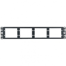 Panduit Panel de Parcheo para Fibra Óptica, 48 Puertos Vacío, OM3, 2U, Negro 