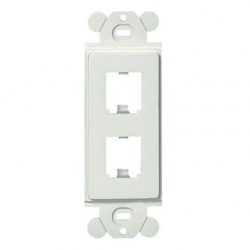 Panduit Marco de 2 Puertos para Placa de Pared, Blanco 