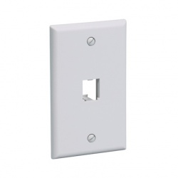 Panduit Placa de Pared CFP1WH, 1 Puerto, Blanco 