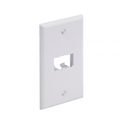 Panduit Placa Frontal Vertical con 1 Salida para 2 Módulos Mini-Com, Blanco 