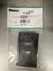 Panduit Placa de Pared 4 Puertos MIni-Com, Negro 