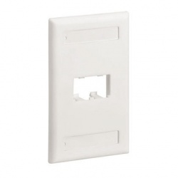 Panduit Placa para Pared, 2 Puertos, Blanca 