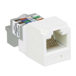 Panduit Jack de Red Mini-Com TP Categoría 6 UTP de 8 Posiciones, RJ-45, Blanco 