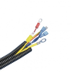 Panduit Tubo Corrugado para Protección de Cables CLT100F-C20, 30.5 Metros, Negro 