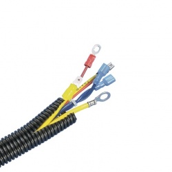 Panduit Tubo Corrugado para Protección de Cables CLT75F-C20, 30.5 Metros, Negro 