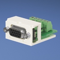 Panduit Módulo D-Sub con Conector DB15 Alta Densidad Montado en Circuito Impresora, Blanco 